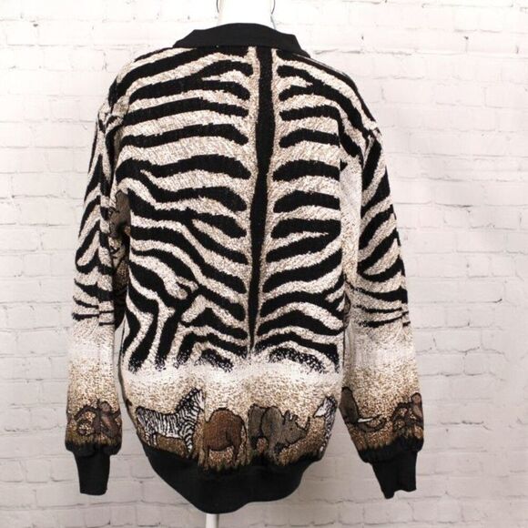 Sugar Street Weavers safari print sweater - Picture 2 of 12